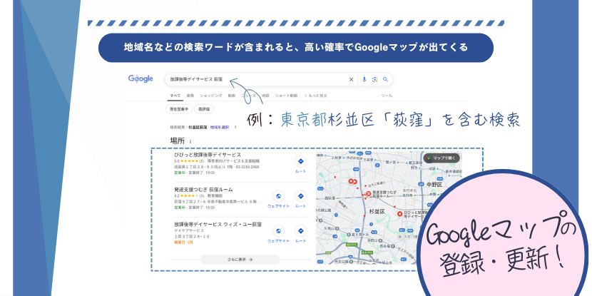 Googleビジネスプロフィールの補足イメージ